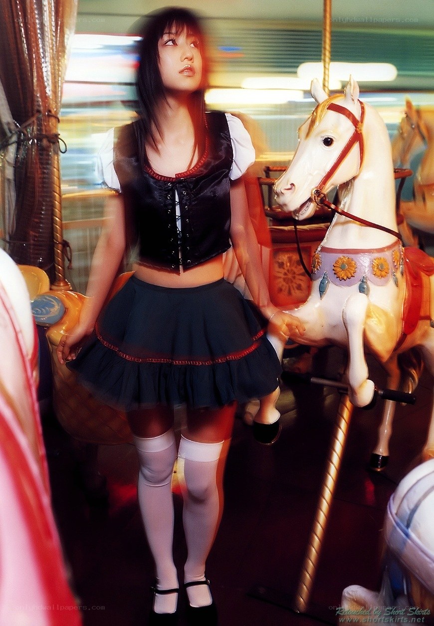 Girl on a carousel