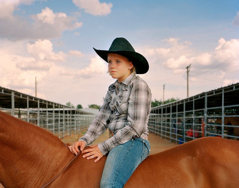 Girl on a Horse — Brown, Calm