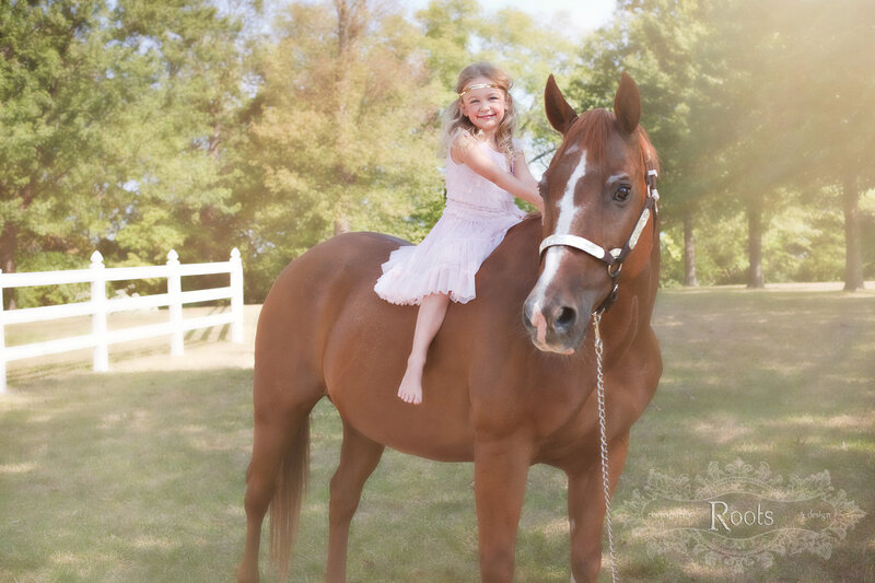 Girl on a Horse — Brown