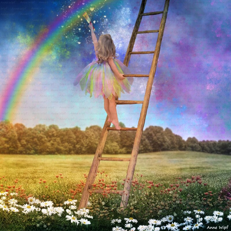 Girl on a Ladder
