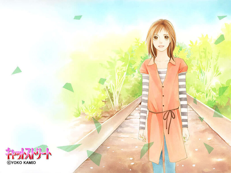 Girl on a path in Cat Street