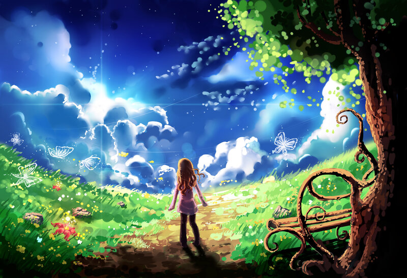 Girl on a Path