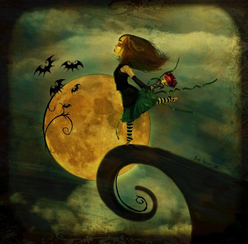 Girl on a Spiral Structure