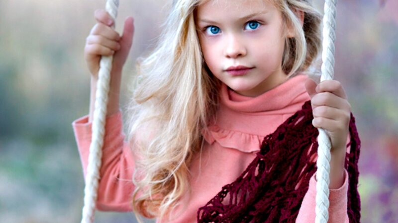 Girl on a Swing — Pink, Calm
