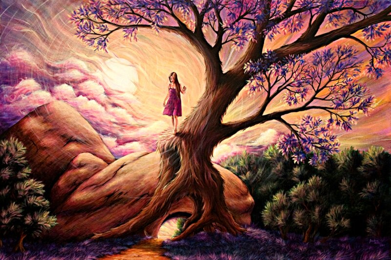 Girl on a Tree