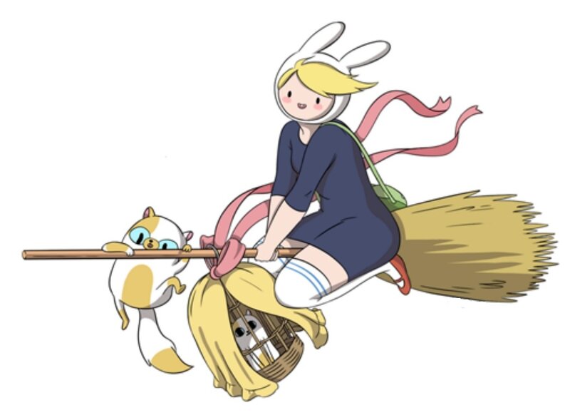 Girl on Broomstick