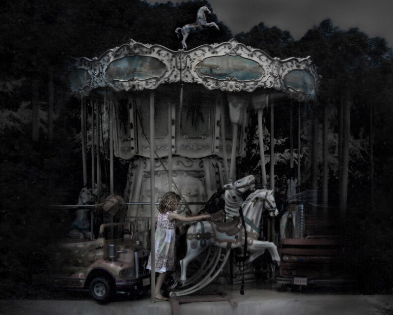 Girl on Carousel