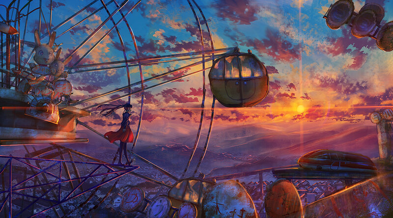 Girl on Ferris Wheel