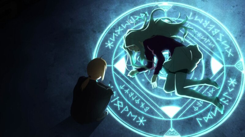 Girl on Glowing Circle