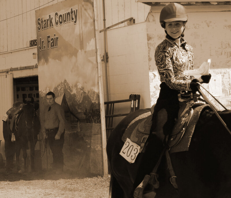 Girl on Horse at Fair