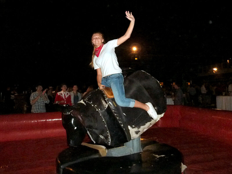 Girl on Mechanical Bull