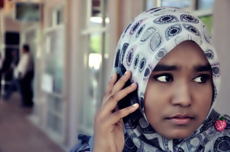 Girl on Phone