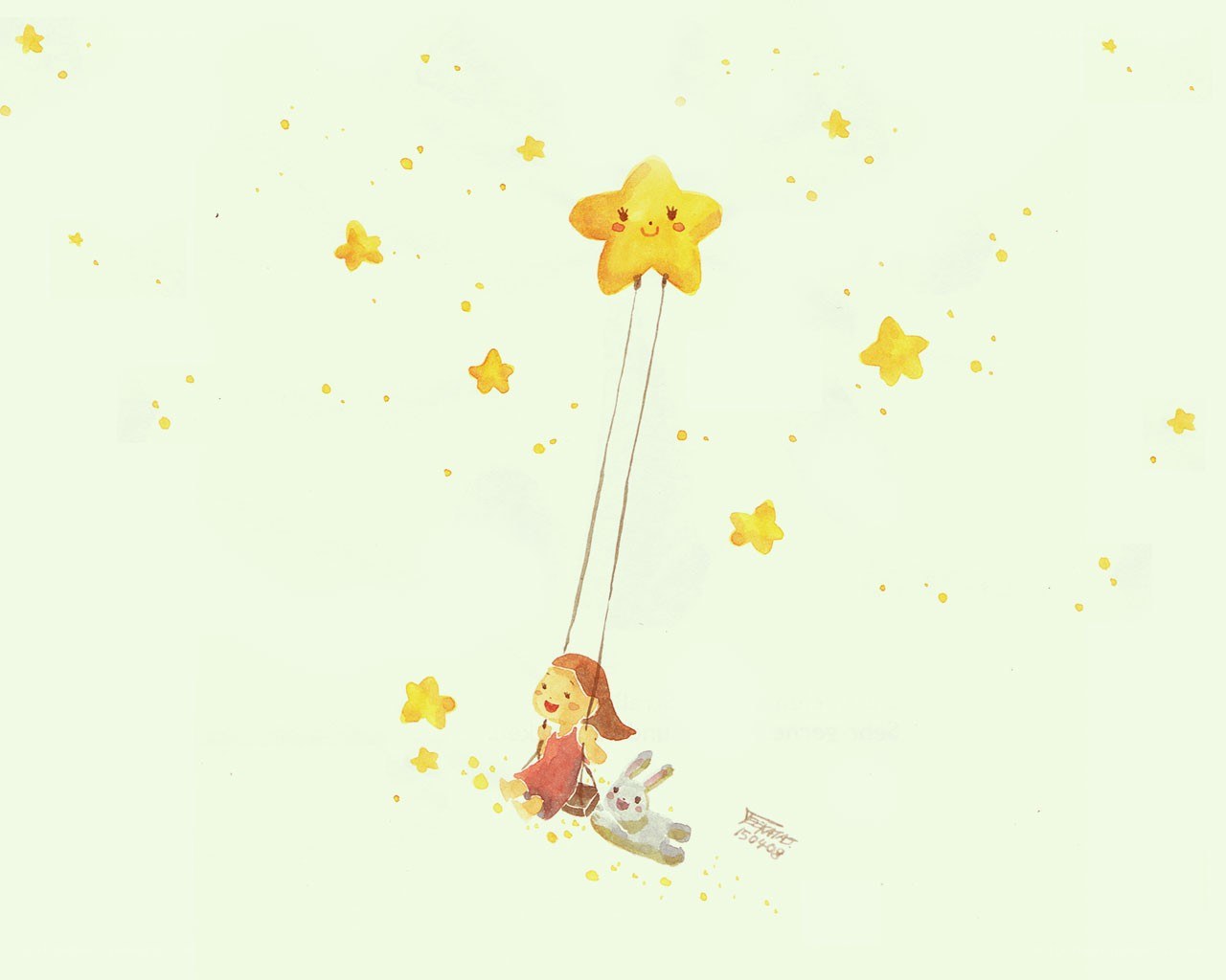 girl on star swing