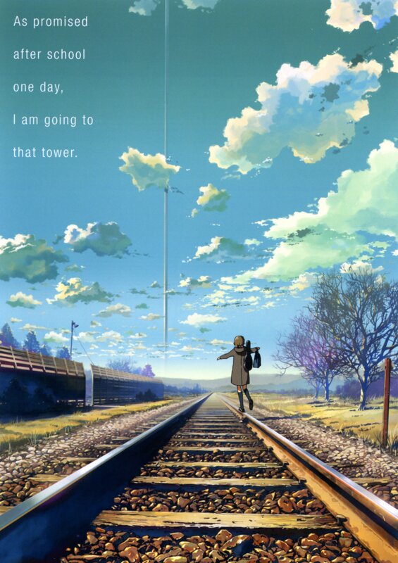 Girl on the train tracks