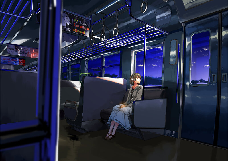 Girl on Train — Blue