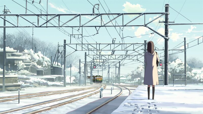 Girl on Train Platform
