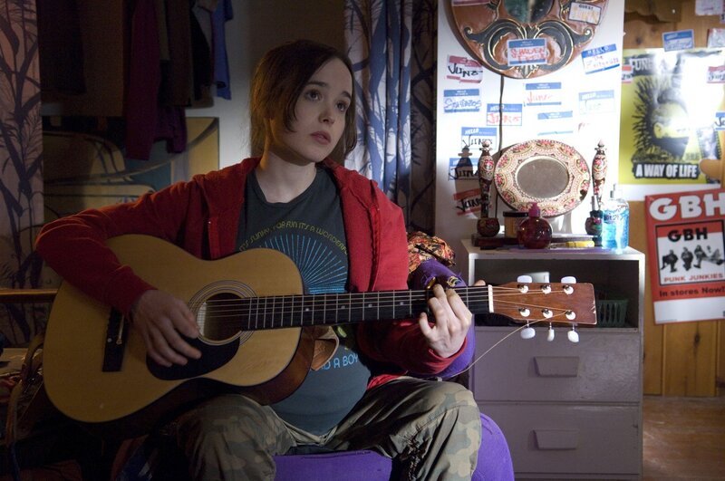 Girl playing acoustic guitar