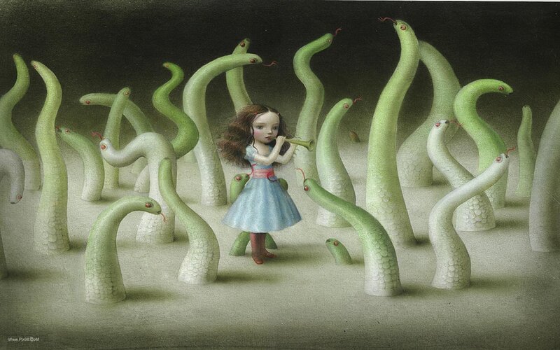 Girl Playing Flute