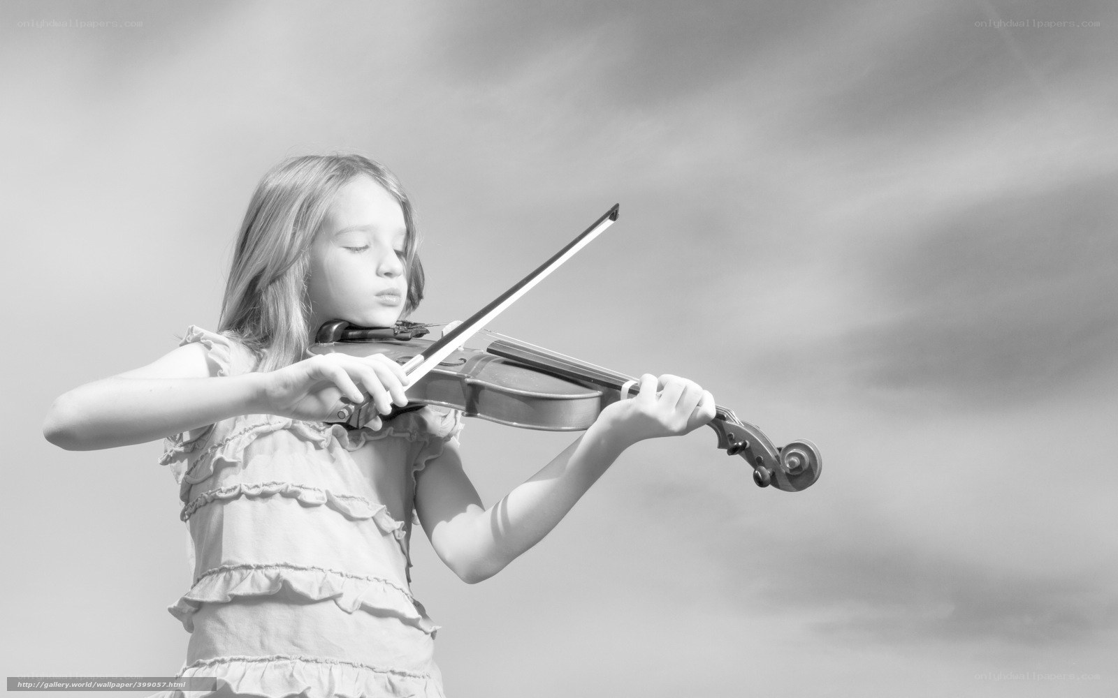 Girl playing violin