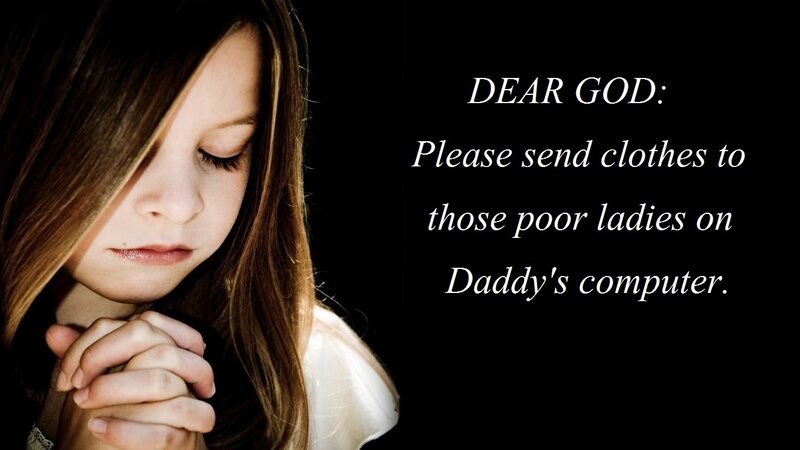 Girl Praying — Black