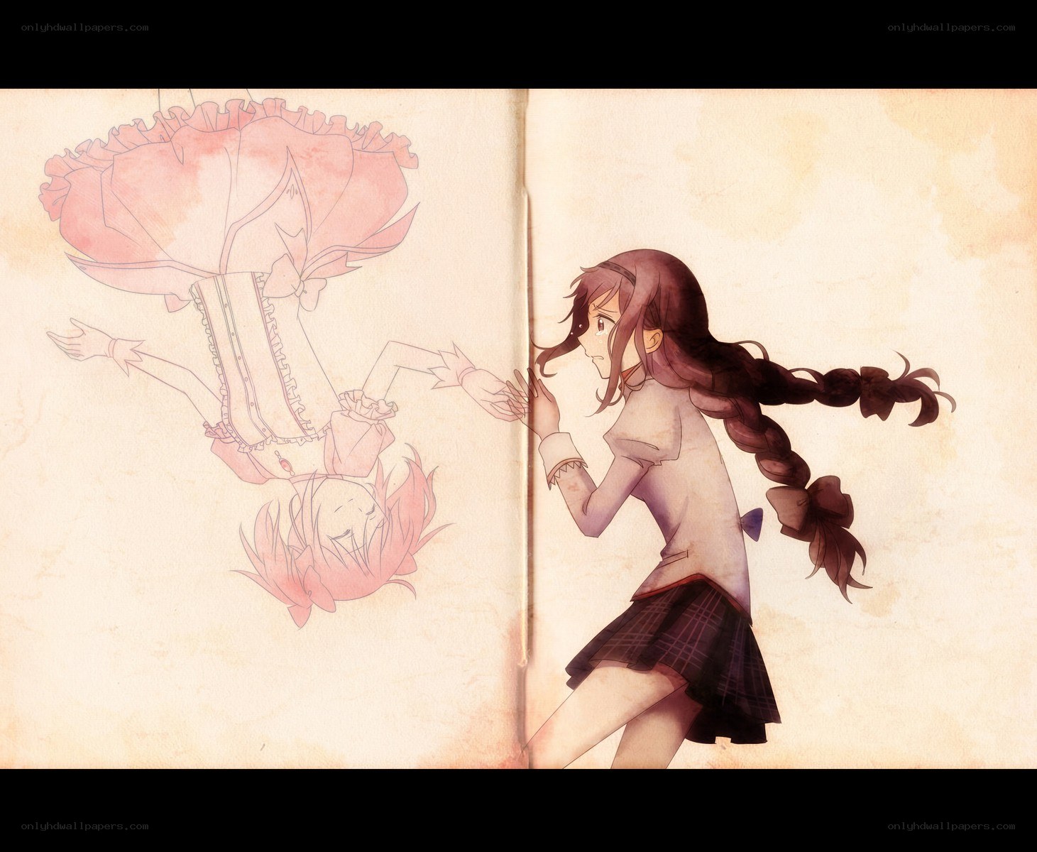 Girl reaching for a drawing