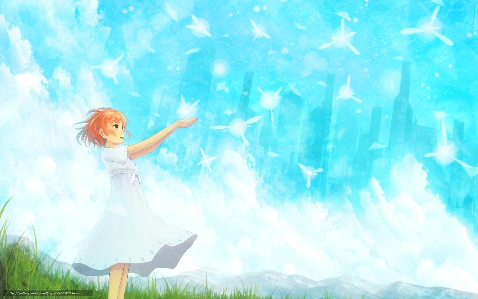 Girl reaching for light