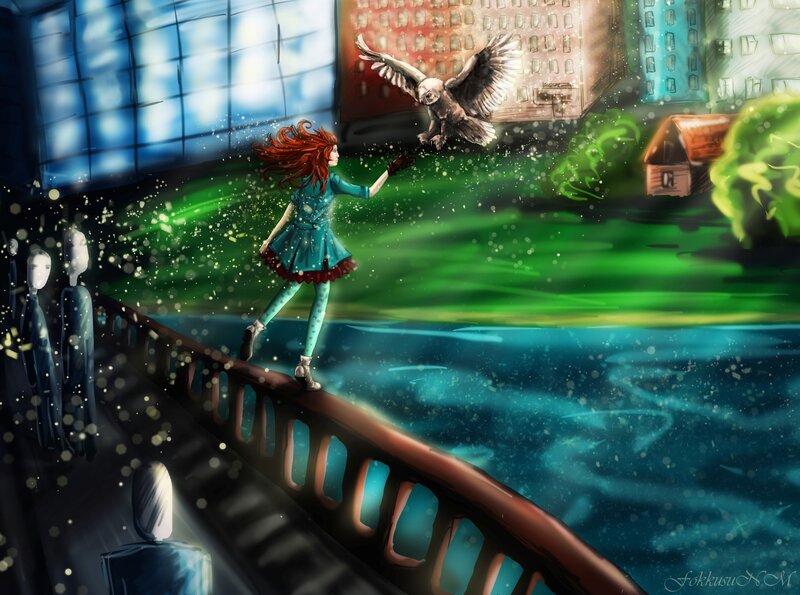 Girl Reaching for Owl