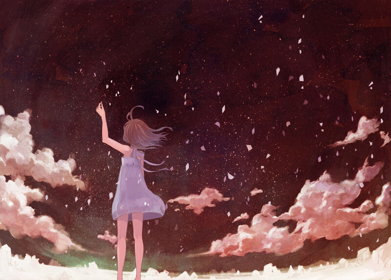 girl reaching for stars