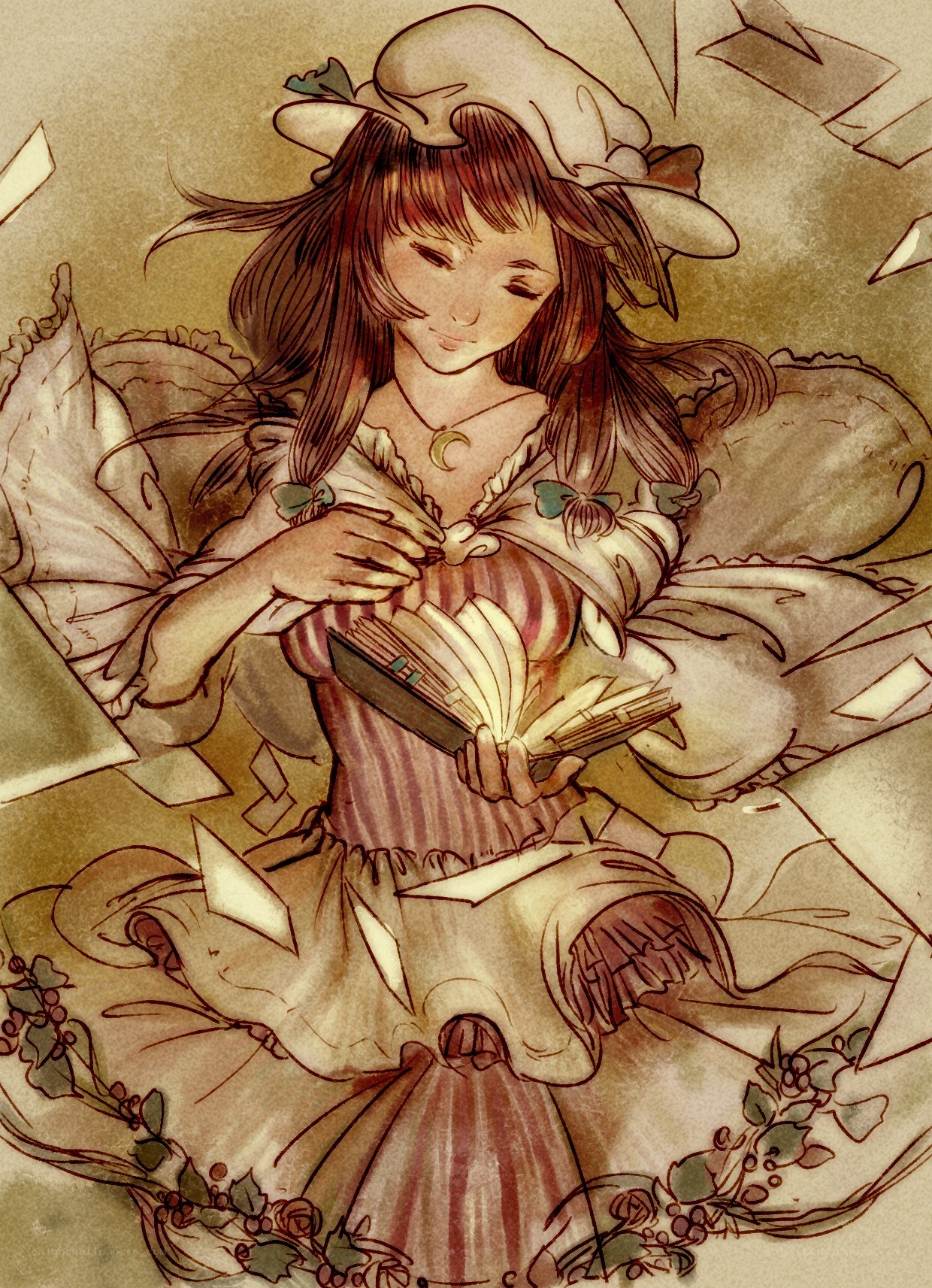 girl reading a book