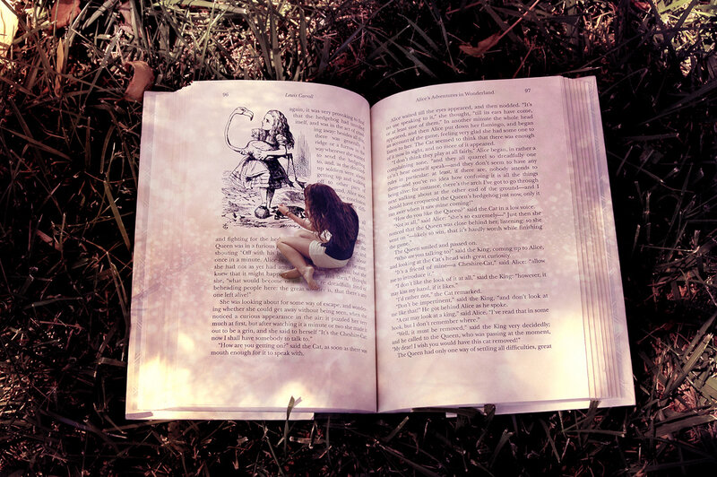 Girl Reading Book — Brown, Peaceful