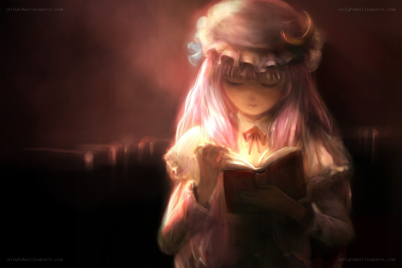girl reading in dim light