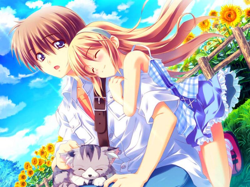 Girl Resting on Boy