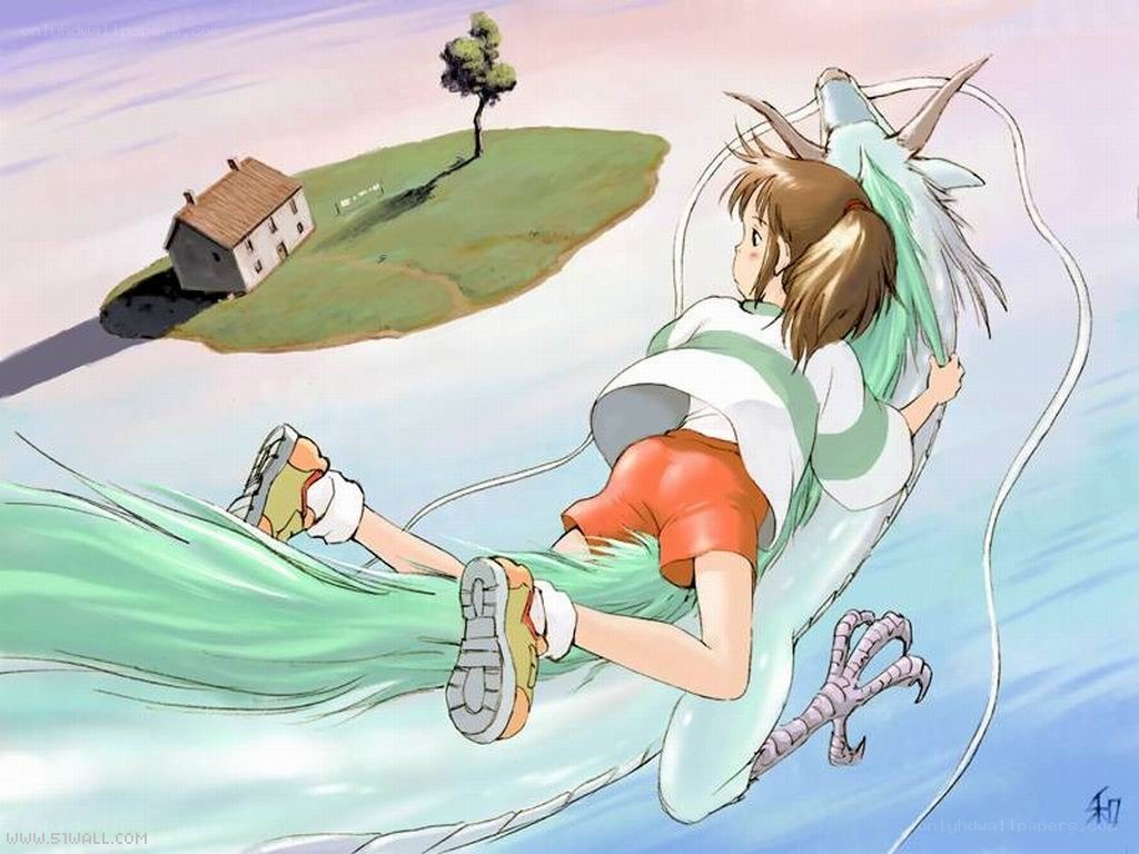 girl riding a dragon