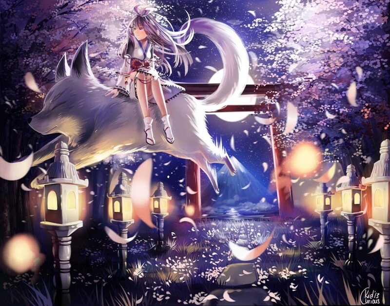 Girl Riding a Fox
