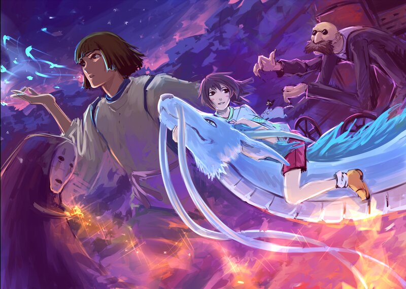 Girl Riding a White Dragon