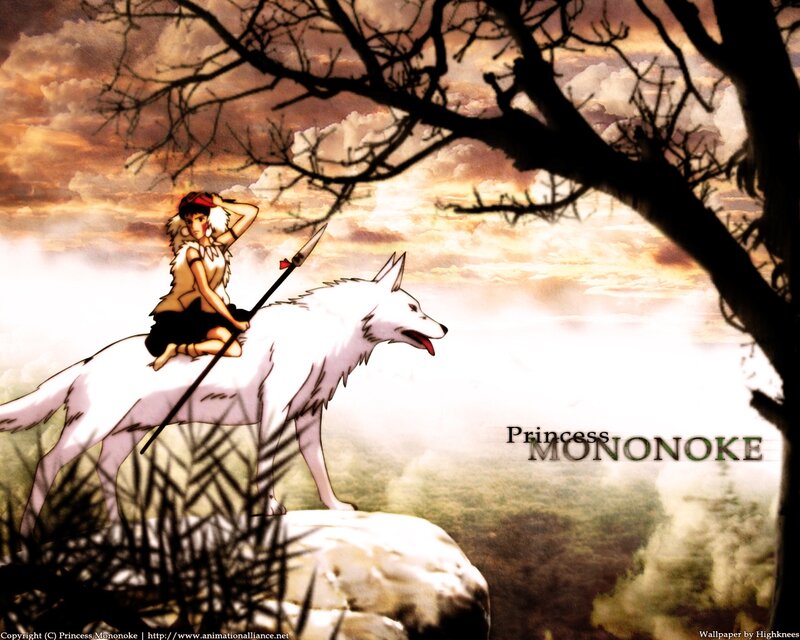 Girl Riding a White Wolf — Dramatic