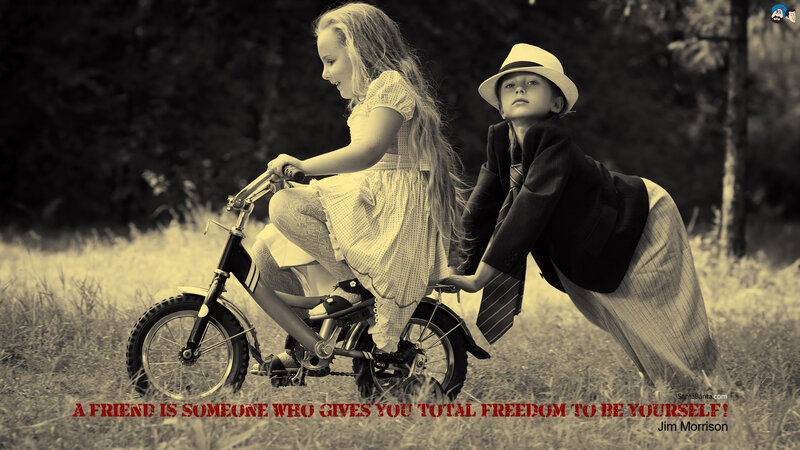 Girl Riding Bicycle — Sepia