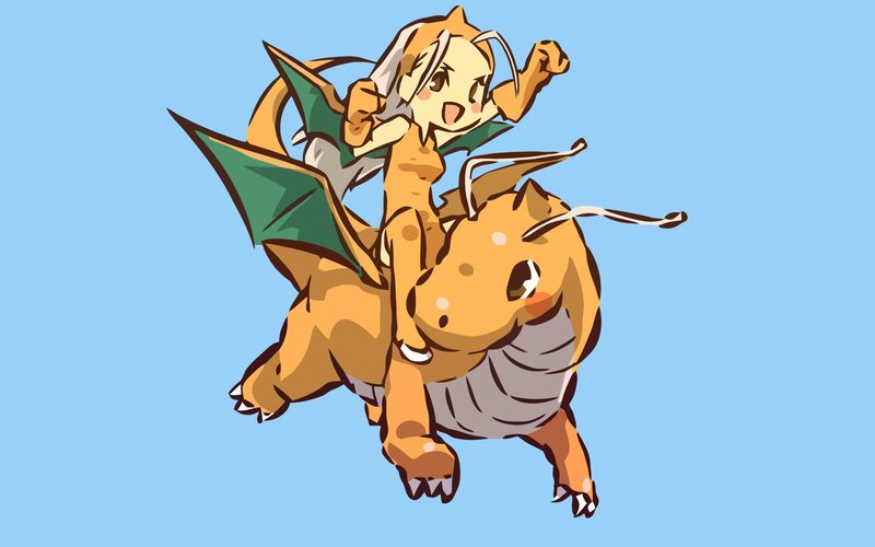 Girl Riding Dragon