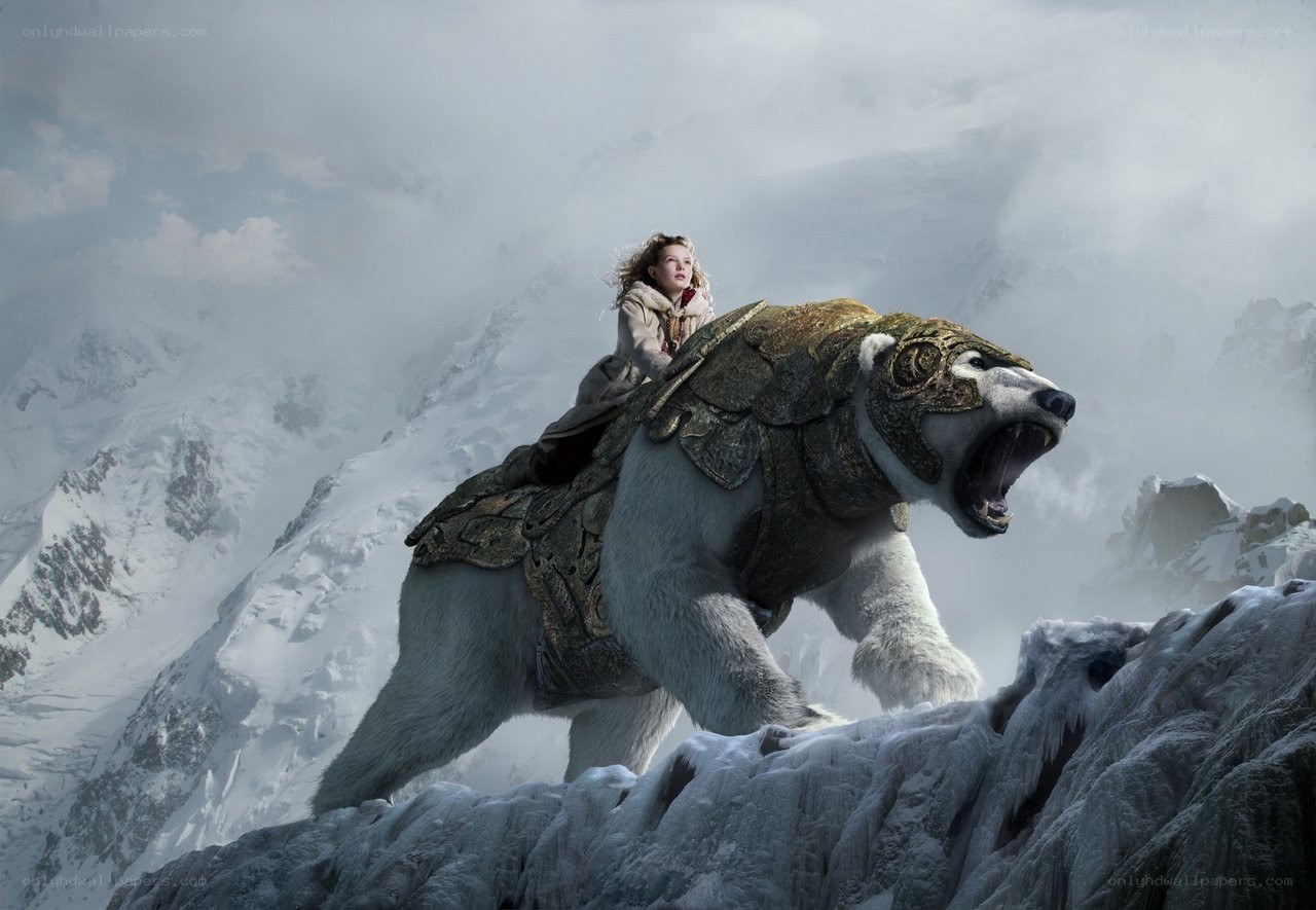 girl riding polar bear