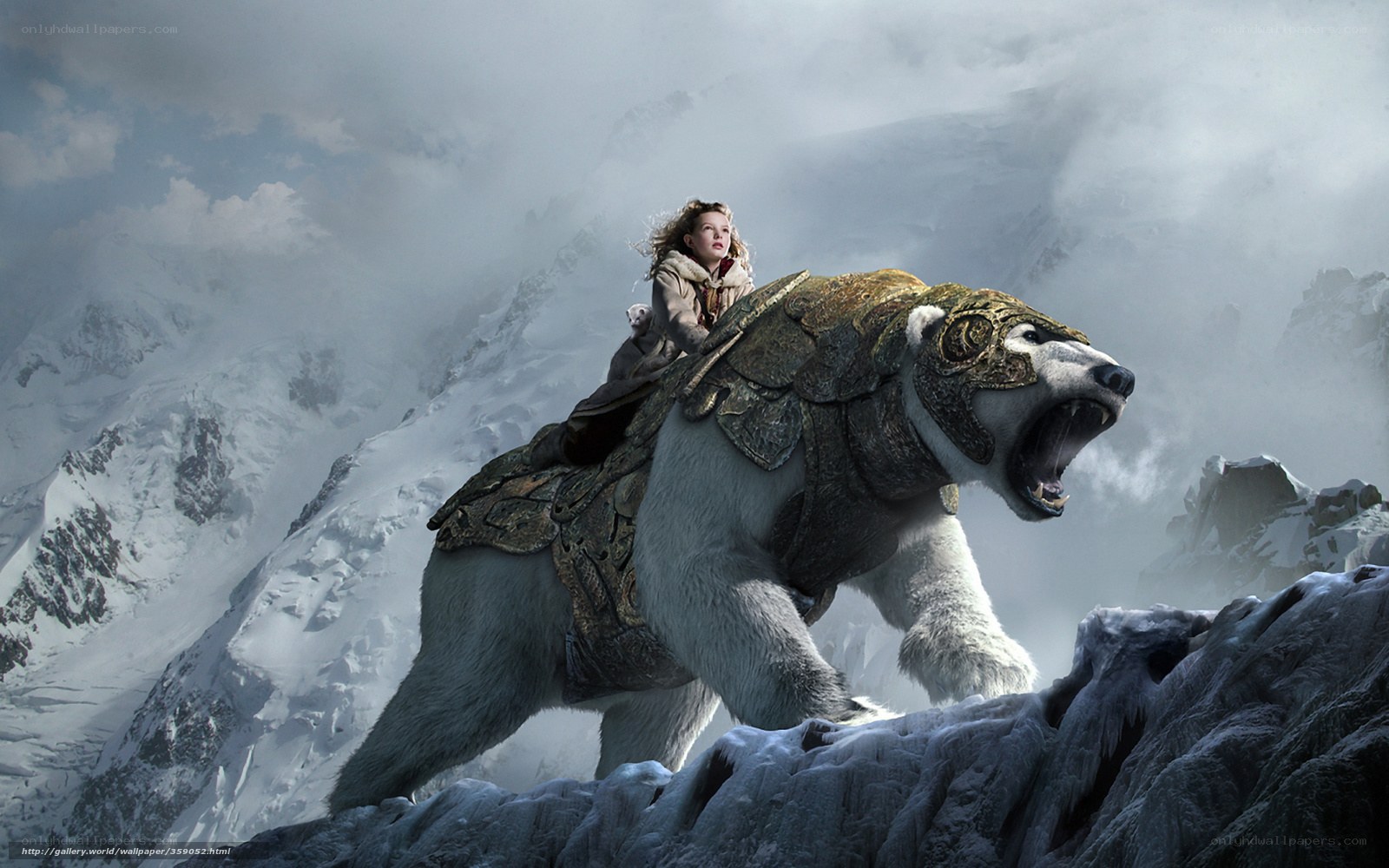 girl riding polar bear