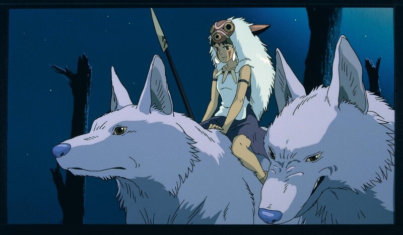 Girl Riding White Wolves — Blue