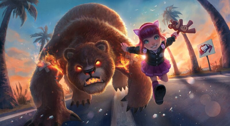 Girl Running from Bear
