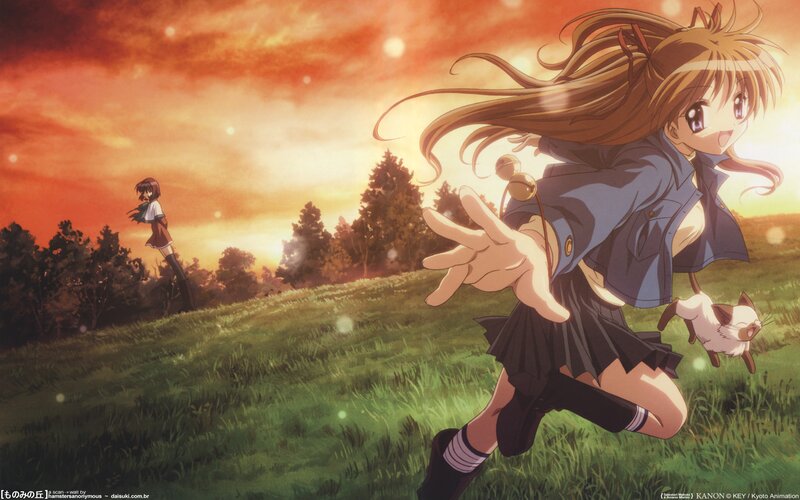 Girl Running in Field — Orange