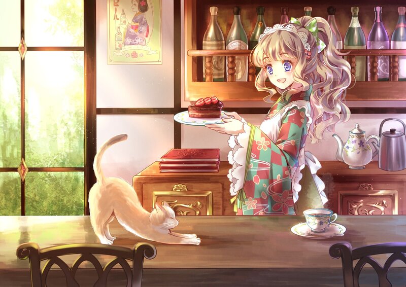 Girl Serving Cake