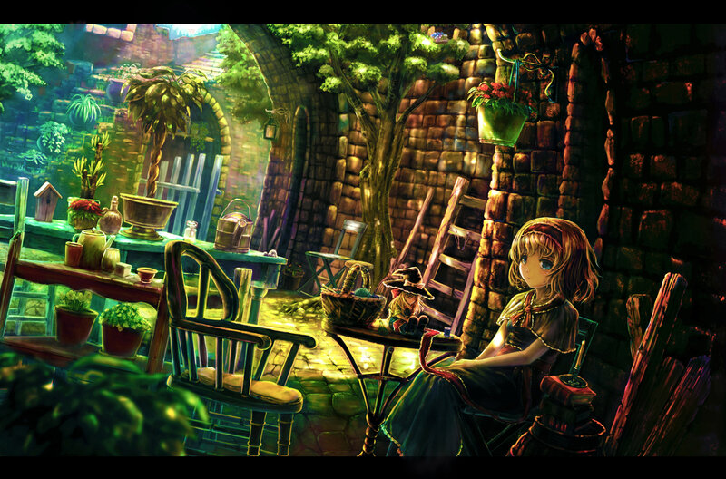 Girl Sitting at a Table