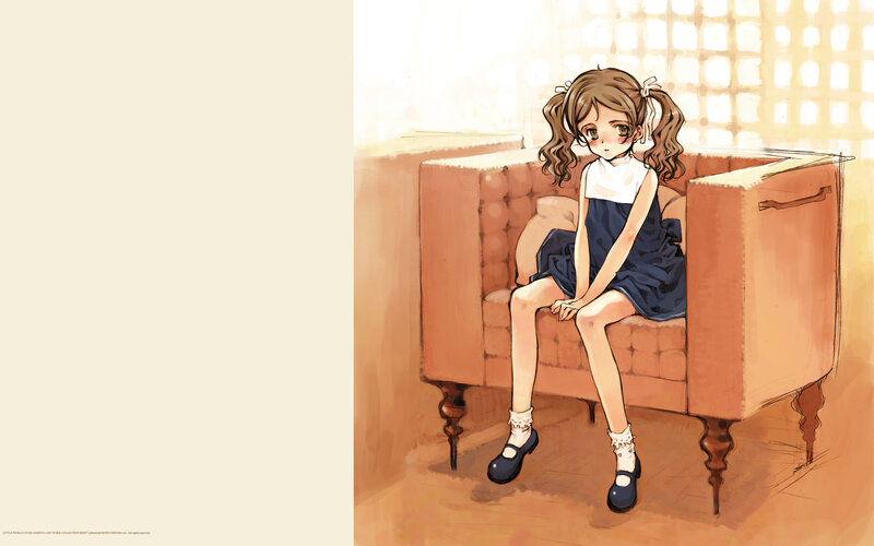 girl sitting on a sofa