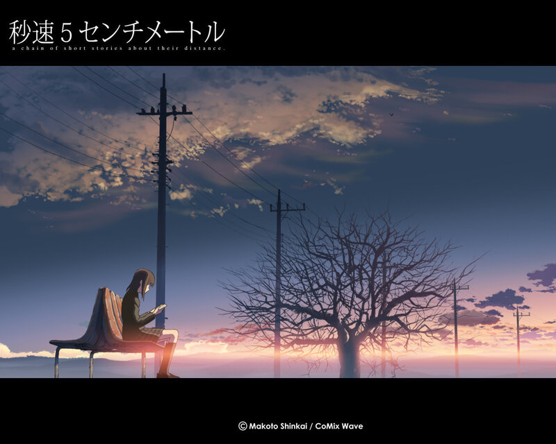 Girl Sitting on Bench — Purple, Melancholic