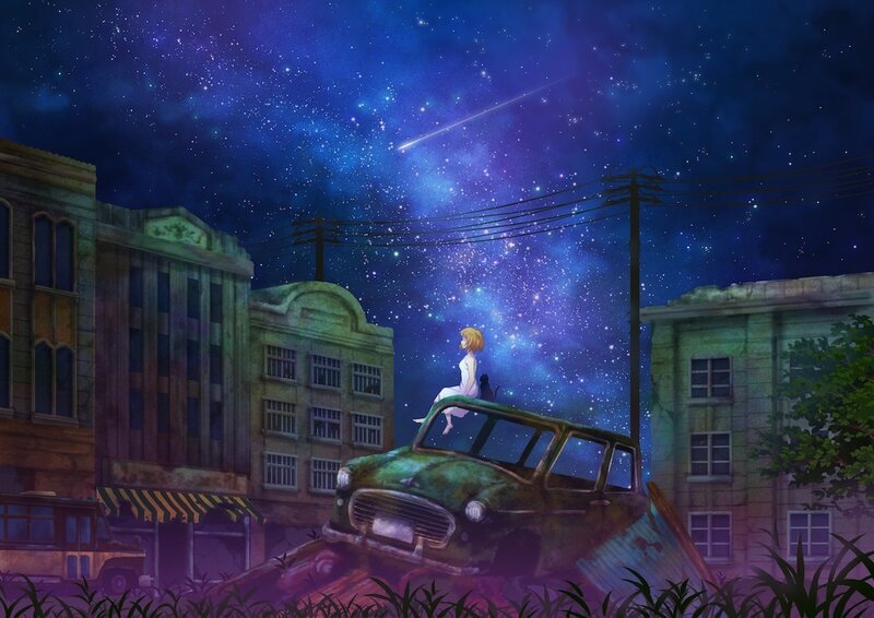 Girl Sitting on Car