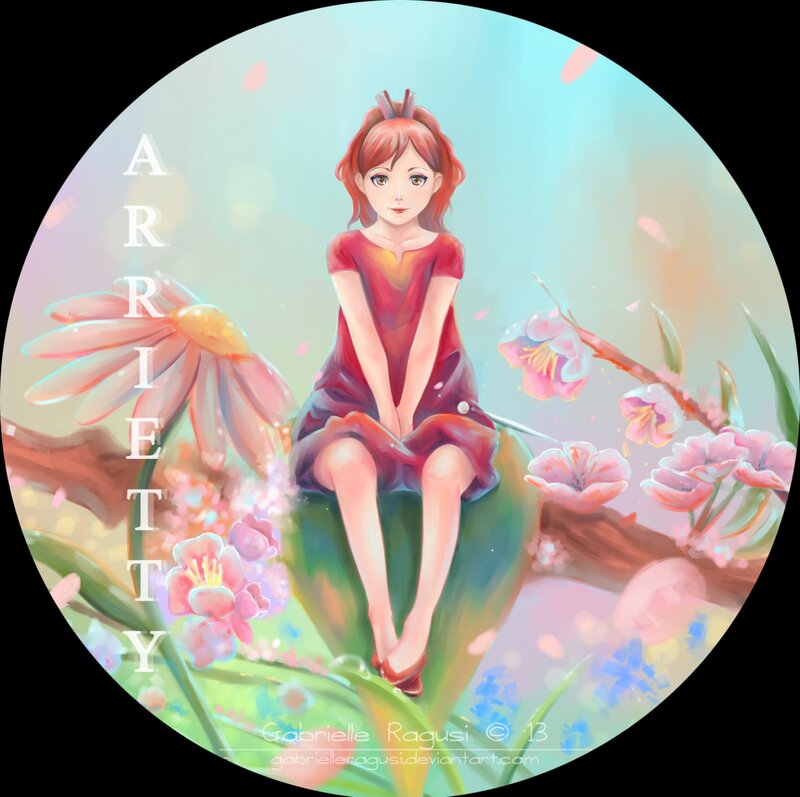 Girl Sitting on Flower — Pink