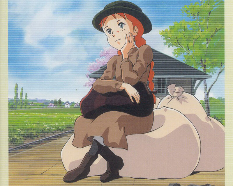 Girl Sitting on Sacks